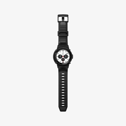 ACS06488 - Galaxy Watch 6 Classic (47mm) Case Rugged Armor Pro in black showing the front